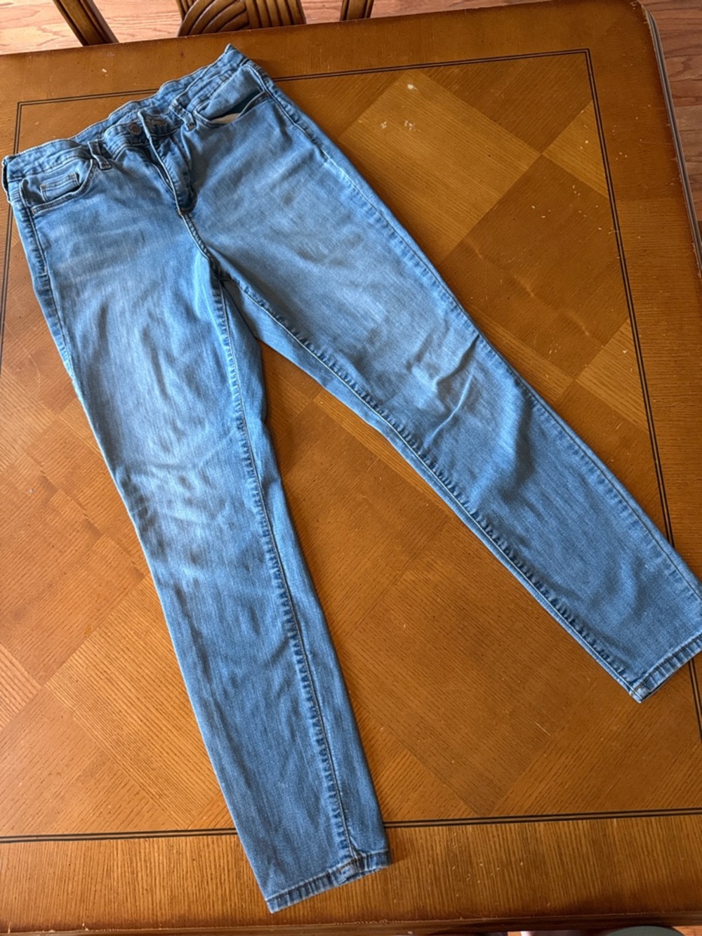 Universal Thread High Rise Light Blue Slim Straight Jeans